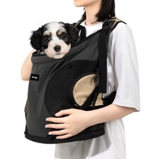 Dog Front Carrier, Pet Carrier Front-Pack for Small Dog Puppy Cat, Travel Hik...