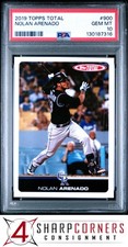 2019 TOPPS TOTAL #900 NOLAN ARENADO ROCKIES POP 2 PSA 10