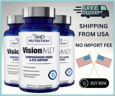 3 pack MD Nutrition Vision MD Eye Vitamin CARMIS - Eye Supplement 30 Softgels.