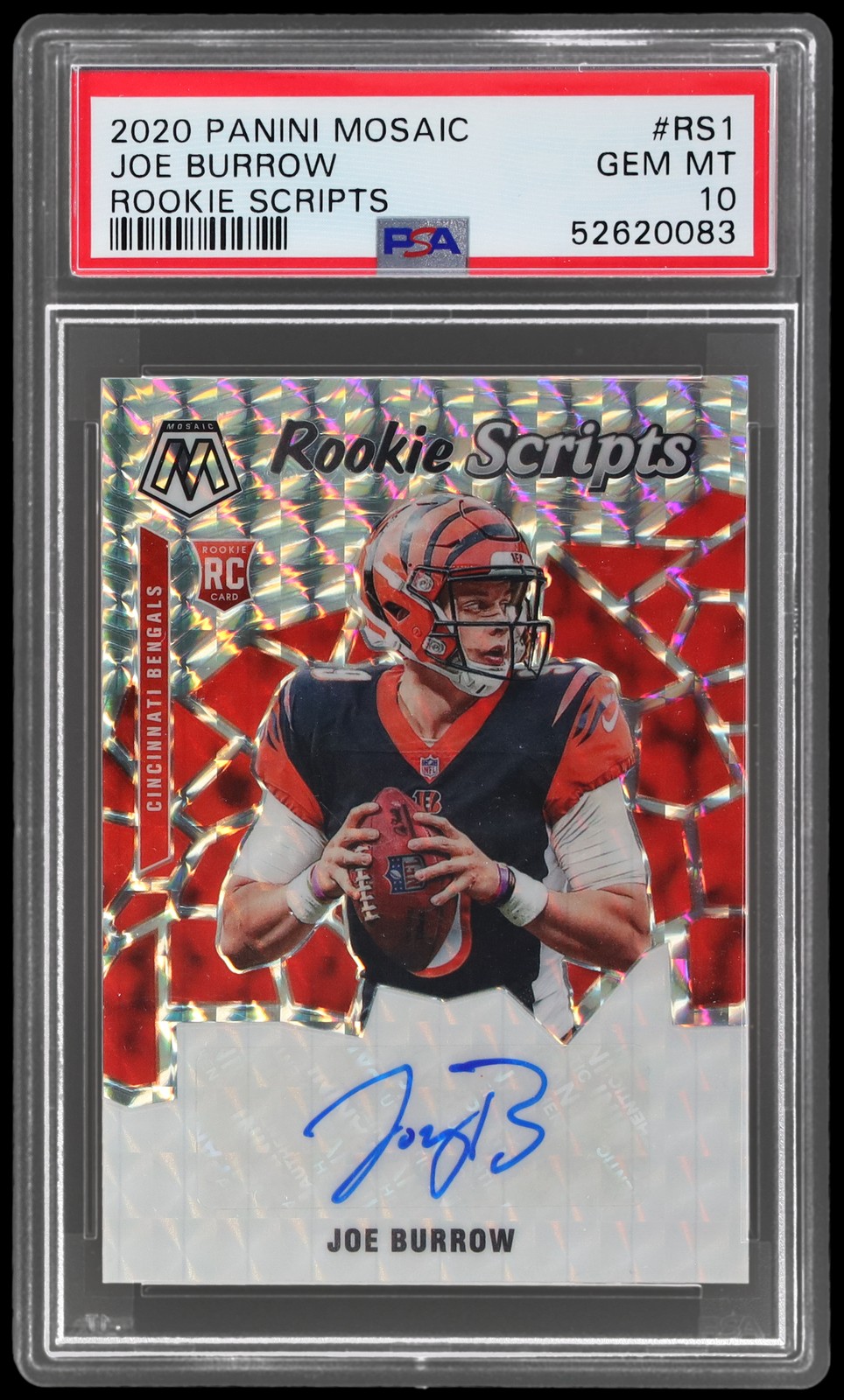 Joe Burrow Panini Mosaic Rookie Scripts #RS1 Base