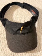 Gorra Visera Otto Negra con Rayo Amarillo Dorado Ajustable Unisex Deportes