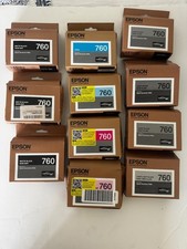 11 Genuine Epson 760 Ink Cartridges SureColor P600 Sealed Expir