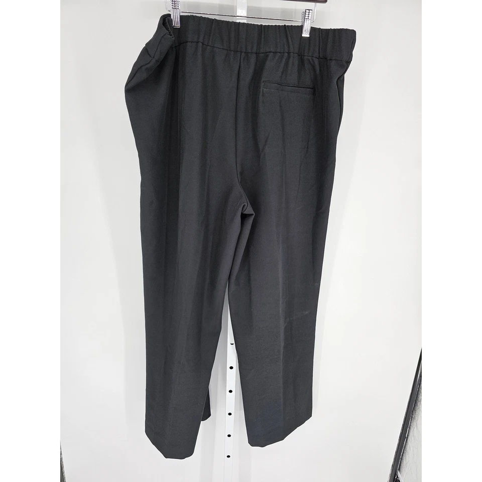 Pantalones de vestir Isaac Mizrahi Live para mujer talla 1X pierna ancha negros Foto 4 de 4