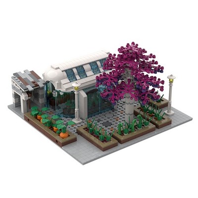 MOC Modular Building Garden Landscape Model Building Set 1168 Pcs