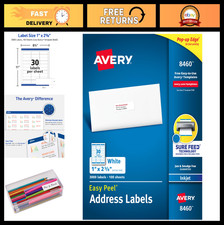 Customizable Printable Address Labels 1" x 2-5/8", 3000 Blank Mailing Stickers,