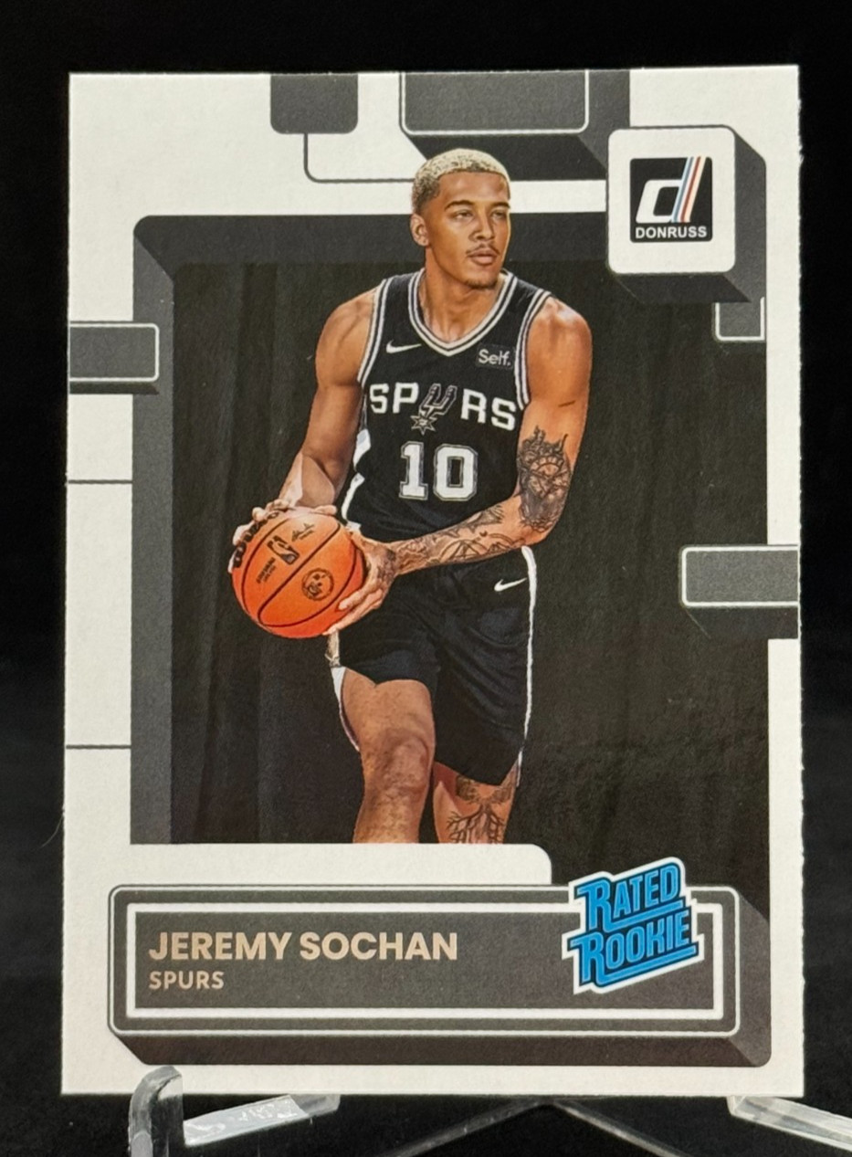 2022-23 Panini Donruss Rated Rookie #209 Jeremy Sochan San Antonio Spurs
