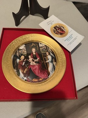 PICKARD CHINA Christmas Plate 1981 Madonna and Child with Angels by Hans Memling