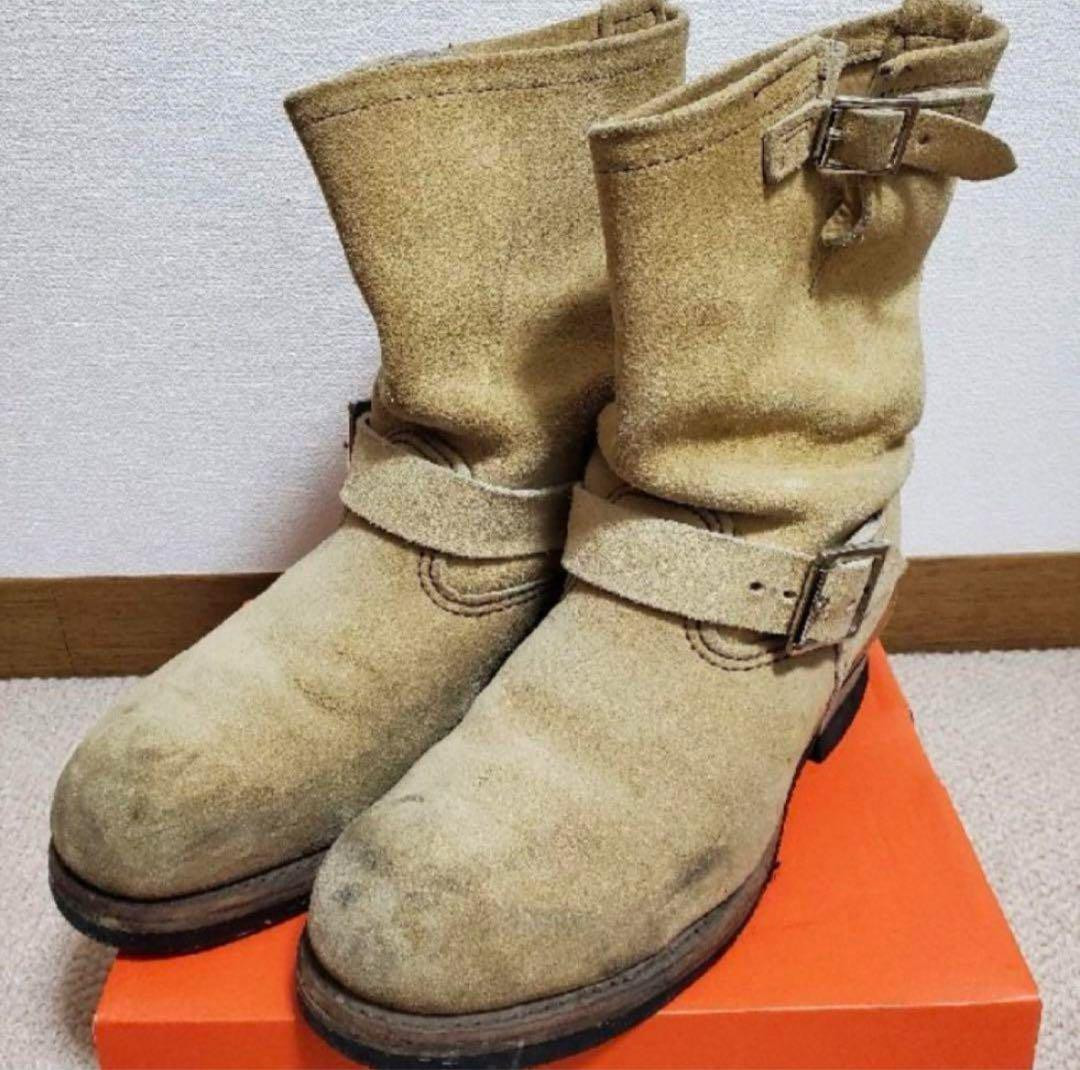 PT99 Red Wing Suede Engineer Boots 8268 Size: 71/2D #0214 – Gulf 