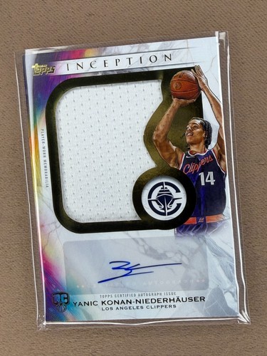 Yanic Niederhäuser – 2025-26 Topps Inception Basketball · Rookie Jumbo Relic Autographs #RJ-YK Yanic Konan-Niederhäuser