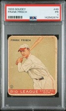 1933 Goudey Baseball Cards 70