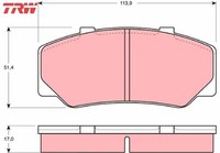 TRW GDB329 Bremsbelagsatz FüR Scheibenbremse Bremsbelagsatz BremsbeläGe