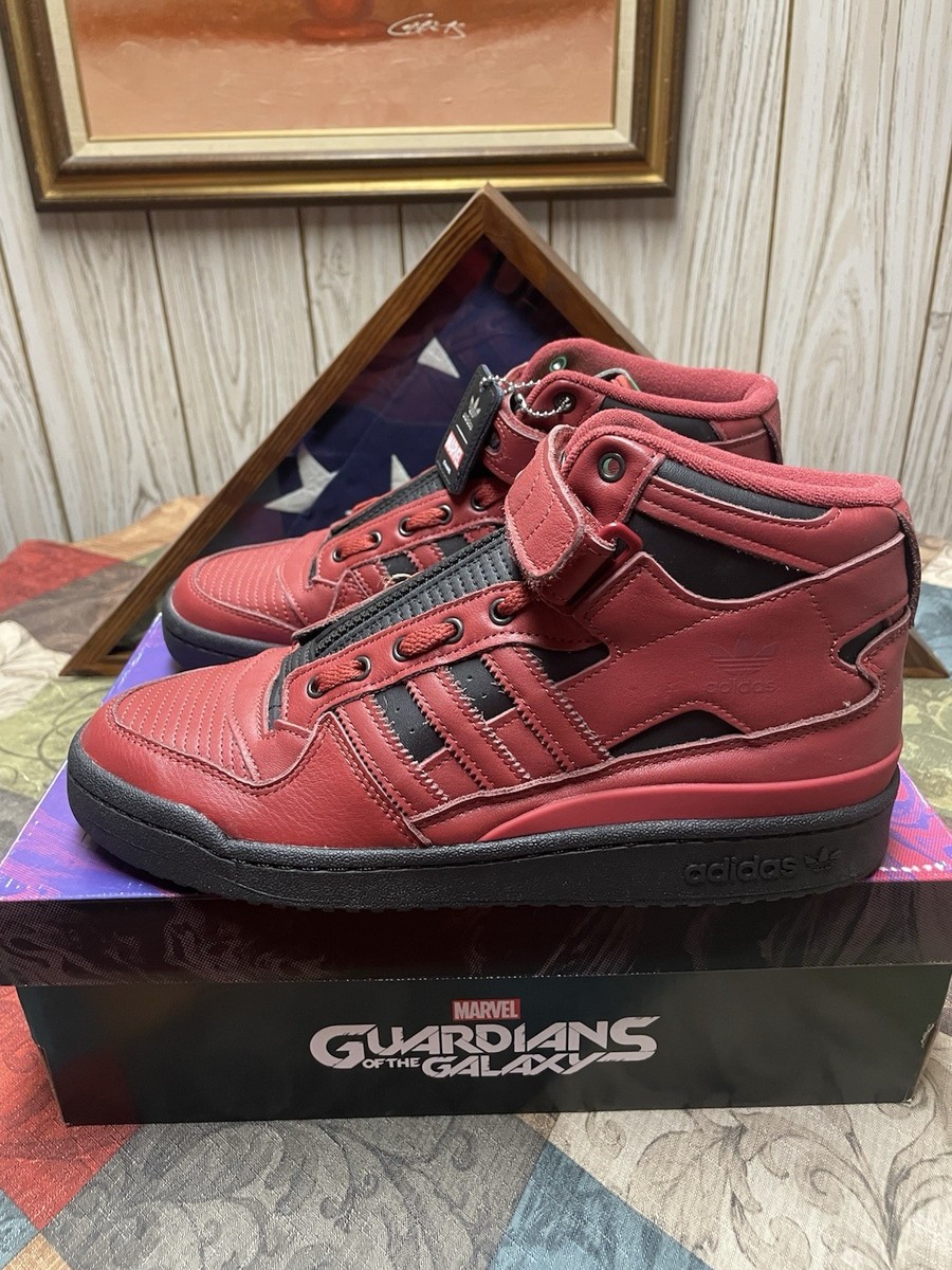 Adidas Guardians of the Galaxy High-top Sneakers Red Black Size 10