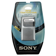 NEW/SEALED Vintage 1996 Sony ICF-S10MK2 2 Band Pocket AM/FM Radio