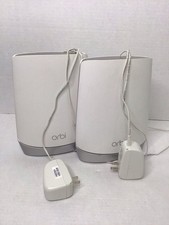 Lot Of 2 NETGEAR Orbi RBR750 Tri-band Mesh WiFi Router and RBS750 Satellite