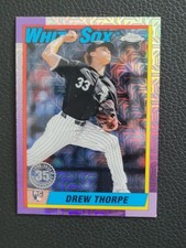 2025 Topps Series 1 Drew Thorpe 1990 35TH ANNIVERSARY MOJO REFRACTOR RC #T90C-20