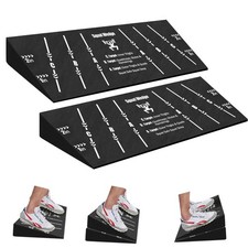 Squat Wedge Block for Heel Elevated: 2Pcs Large Slant 2Pcs: Large, Black