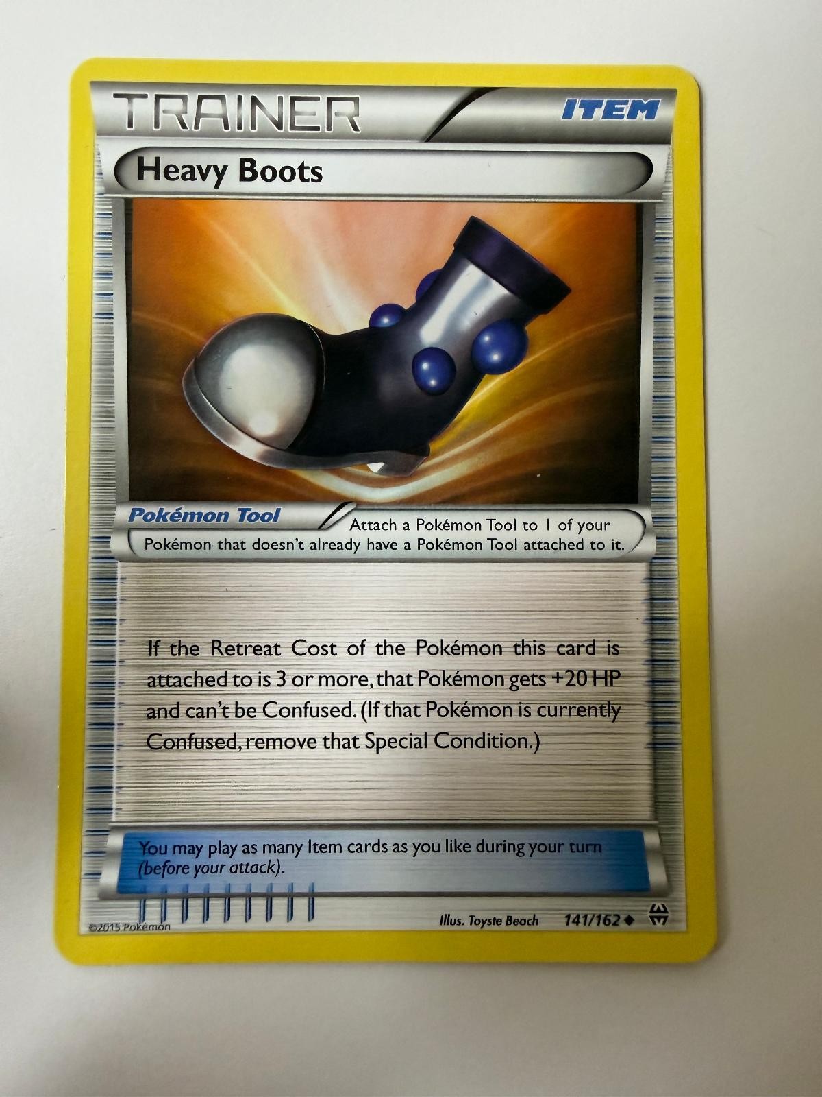 Heavy Boots 141/162 Uncommon BREAKthrough Pokemon Near Mint