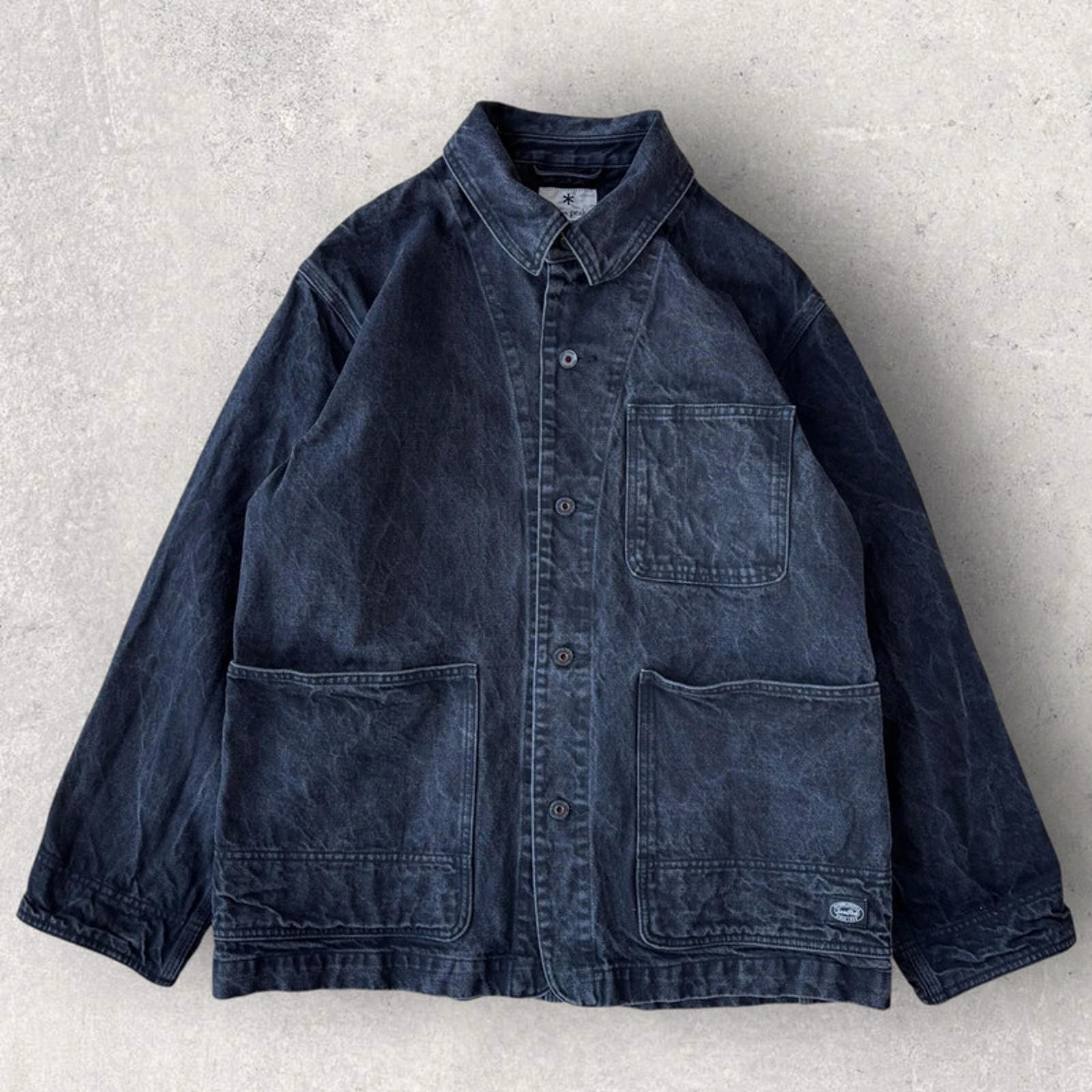 Chaqueta de Trabajo Snow Peak Denim Noragi Importación Japón Talla L