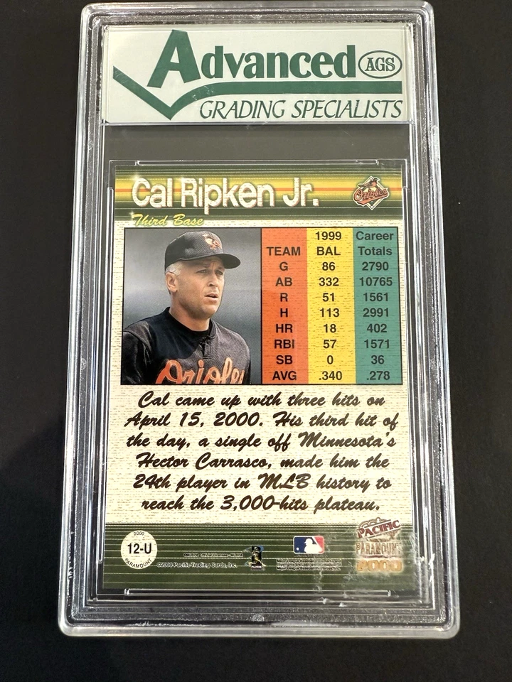 2000 Pacific Paramount Update  #12-U Cal Ripken Jr. **GRADED 9.5 Mint+ - Image 4 of 4