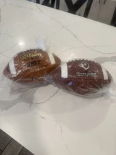 2 New Leather Youth Footballs, Wilson, Gst, and a Team Issue Handcrafted Mbj ￼