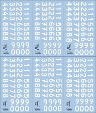 Decals numbers Targa Florio B 1:32 1:24 1:43 1:18 numbers decals