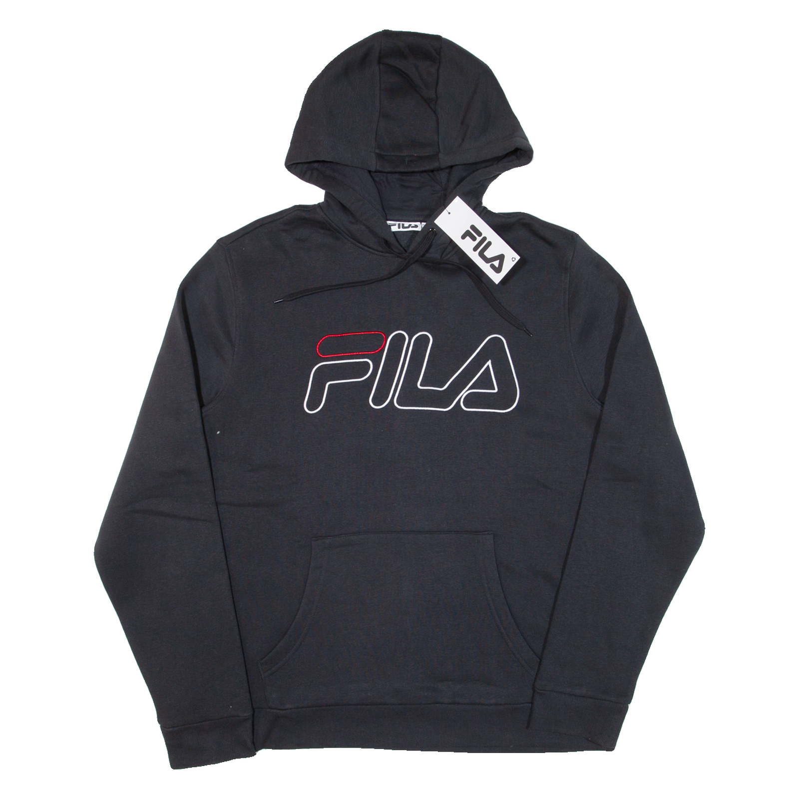Felpa con cappuccio FILA uomo nera XL