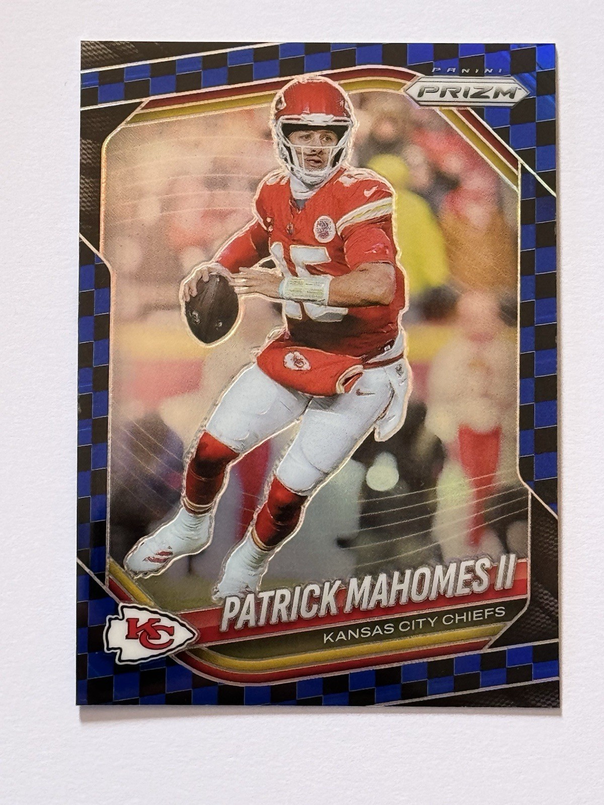 Patrick Mahomes ll 2025 Prizm Black Blue Checkerboard #26