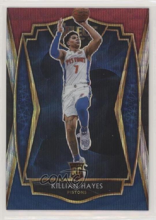 2020-21 Panini Select Premier Level Tri-Color Prizm Killian Hayes Rookie RC 0f8z