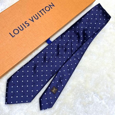 mc31 Louis Vuitton Monogram Dot Pattern All-Over Lv Navy Glossy Large Sword 8.5C