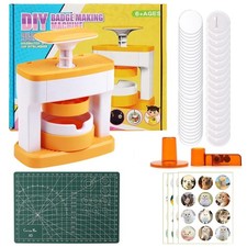 Button Maker Machine,55mm 2.16inch DIY ButtonPress Machine with 48Pcs Button...