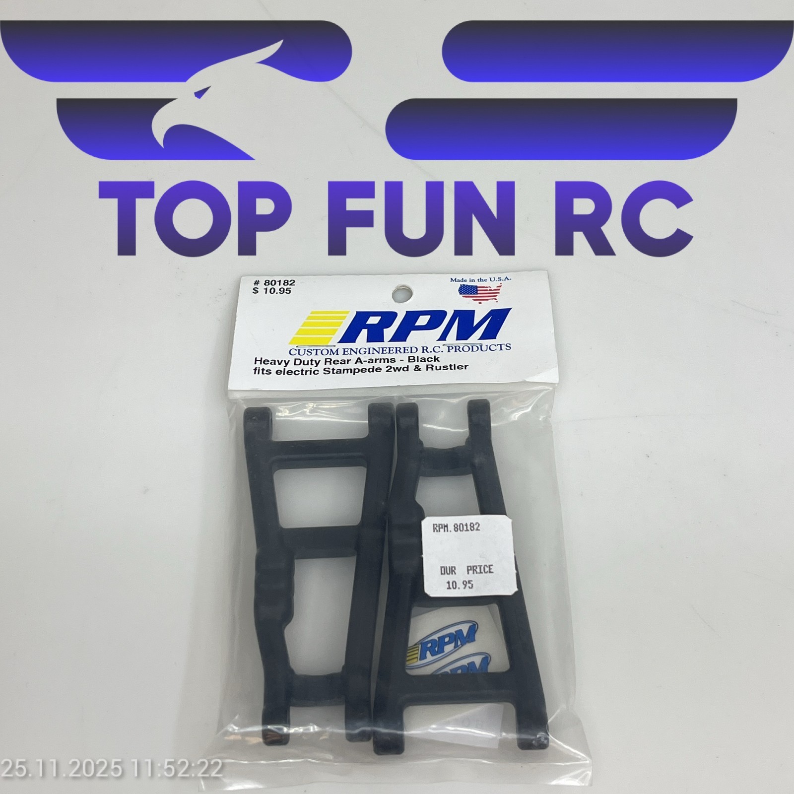 RPM 80182 HEAVY DUTY REAR A-ARMS FOR ELECTRIC STAMPEDE 2WD &