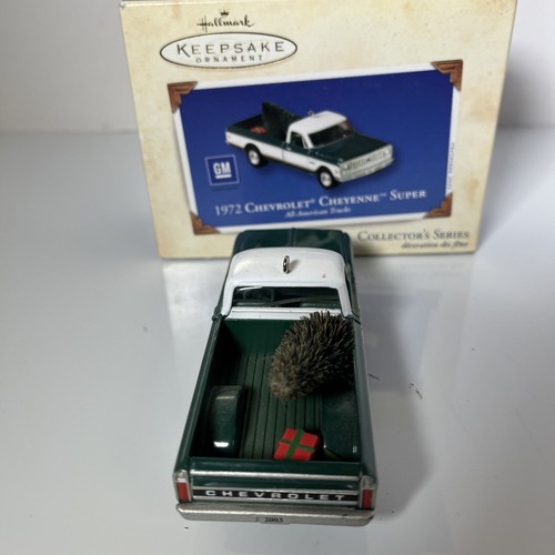 Hallmark 2003 Keepsake Ornament 1972 Chevrolet Cheyenne Super All-American Truck - Foto 4 di 8