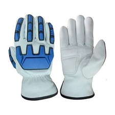 40-Pairs Cowhide Leather Construction Roping Farming Safety Work Gloves