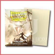 Valor 100 Matte Dual Dragon Shield Sleeves Standard Size for Pok mon MTG DBS