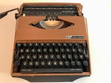 Vintage Super G Designed by Ghia Smith Corona Portable Typewriter with Case thumbnail
