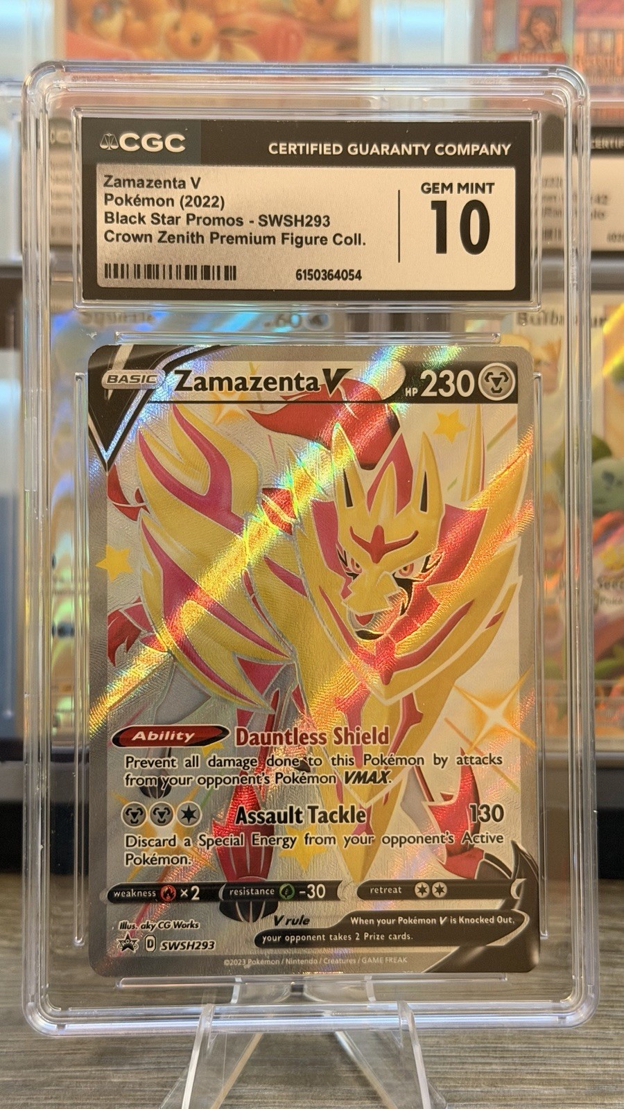 CGC 10 Zamazenta V SWSH293 Pokemon Crown Zenith Black Star Promo