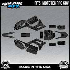 Graphics Kit for MotoTec Pro 60v (All Years) Warrior Series - Smoke