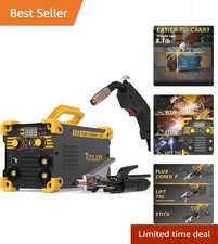 Compact 135A MIG Welding Machine - Versatile Gasless 3-in-1 Welder at 8.7 lbs