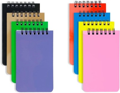 8 Pack Pocket Notebook Small 3x5 Spiral Notepads With Lined Pages, Small  Spiral