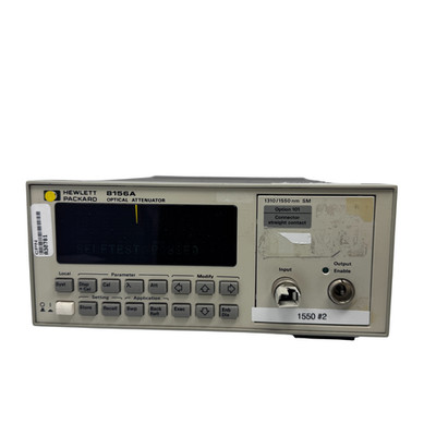 HP 8156A Optical Attenuator 1310/1550nm SM   60 dB, 0.001 dB, GPIB Opt 101