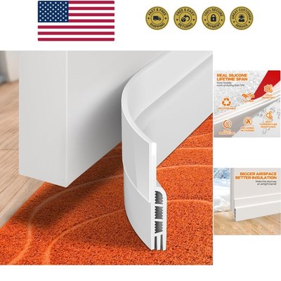 Door Draft Stopper Under Door Draft Blocker Insulator Doors Sweep Weather Str...
