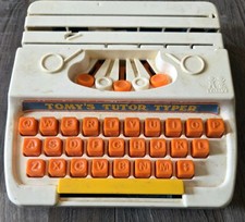 Vintage 1977 TOMY Tutor Typer Toy Typewriter Alphabet Learning Missing top Parts