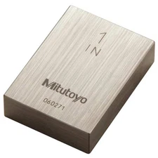 Mitutoyo 611165-541 Gage Block, 1/8" L, 3/8" H, Steel, Asme As-1