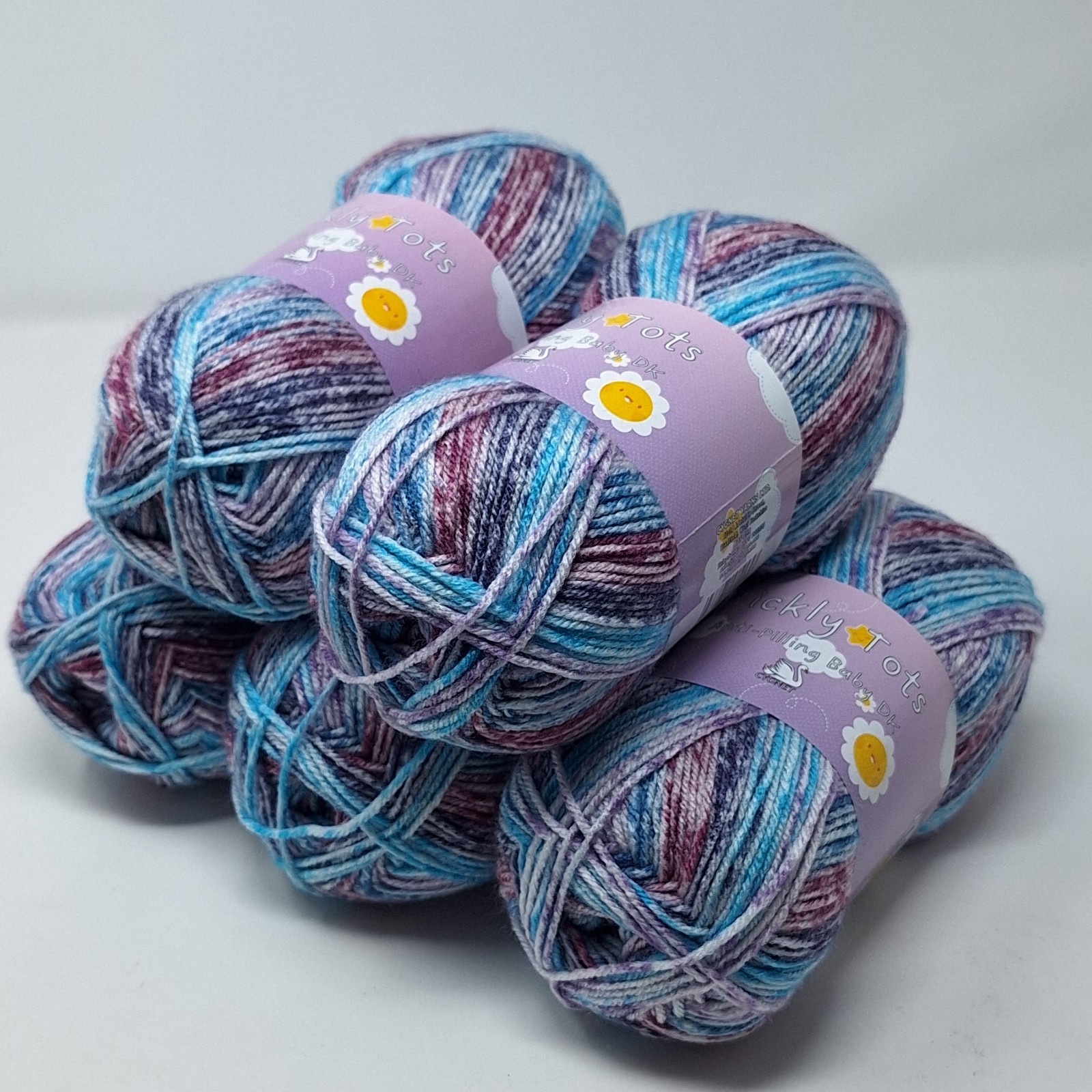 Joblot (500g) Cygnet Tickly Tots DK Baby Yarn On Cloud Fine 7666