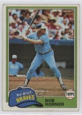 1981 Topps Bob Horner #355 0kz8