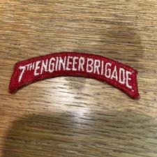 Scarce Korean War Era 7th Engineer Brigade Patch Tab Fr Collection Lot E