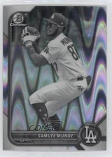 2022 Bowman Draft Chrome Black & White RayWave Refractor Samuel Munoz 17o2