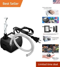 Ultra Quiet Mini Submersible Pump - 1.5 GPM for Tabletop Fountains & Fish Tanks