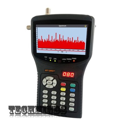 KPT-266S/T 4.3'' Satellite Finder DVB-S2/T2/C Spectrum DiSEqC 1.2 USALS 11.1V