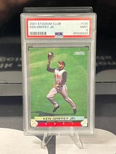 Ken Griffey Jr 2001 Topps Stadium Club Cincinnati Reds #125 PSA 9